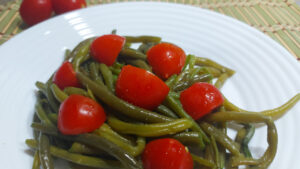 insalata di pomodori e fagiolini