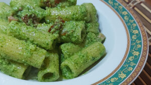 pasta al pesto di rucola