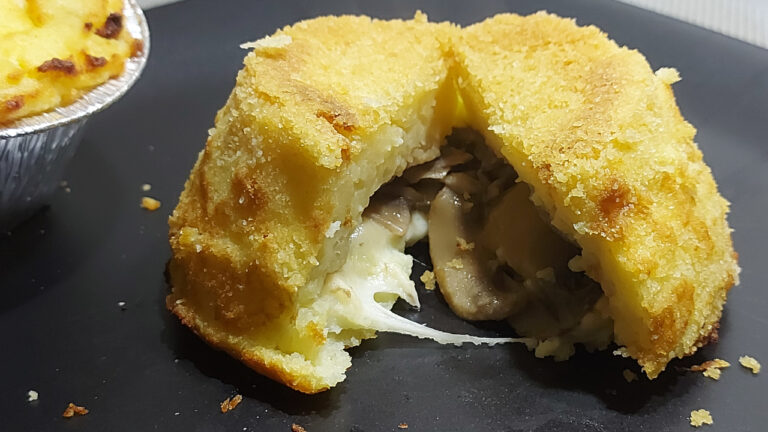 tortino di patate e funghi