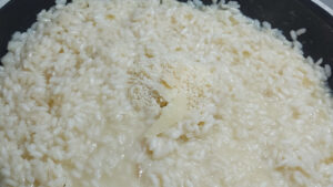 risotto alla parmigiana mantecato