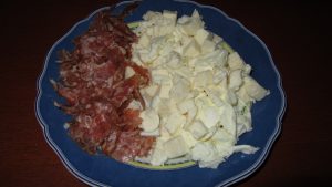 salame e mozzarella