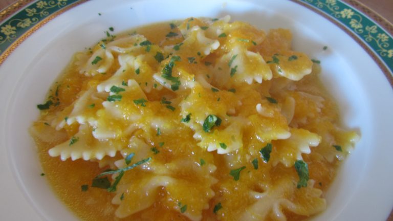 pasta con la zucca