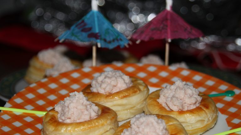 vol au vent con crema di prosciutto