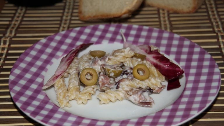 pasta radicchio e ricotta