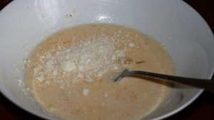 latte uovo e parmigiano