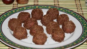 Praline al cioccolato e castagne