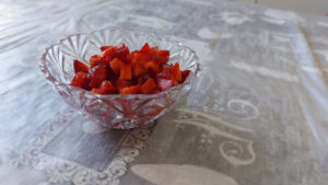 fragole tagliate