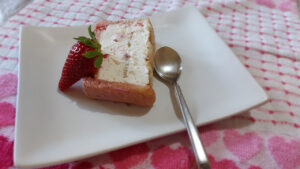 fetta semifreddo alle fragole