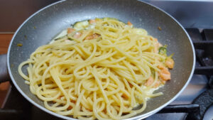 pasta con il condimento