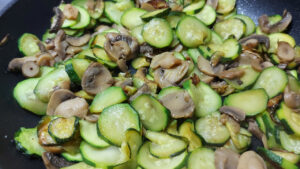 zucchine e funghi