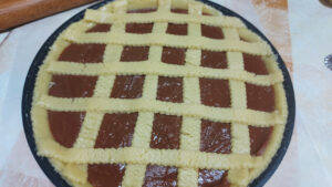 crostata di castagne cruda