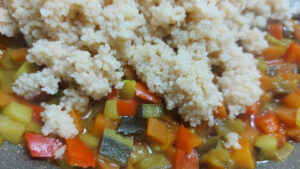 cous cous e verdure