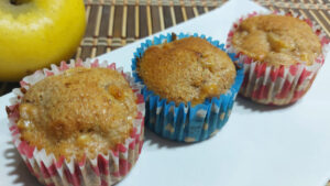 muffin integrali alle mele cotti