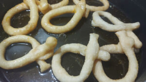 zeppole immerse nel miele