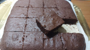 brownies tagliati