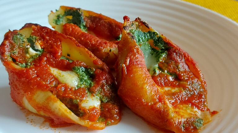 conchiglioni ricotta e spinaci